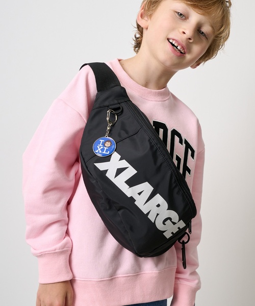 ロゴ入りバッグ　コンパクトサイズ　ノベルティ XLARGE KIDS（エクストララージ キッズ） ボディバッグ ウエストポーチ