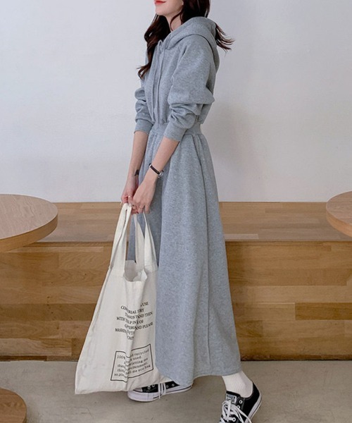 「SallyLunn」 長袖ワンピース LARGE ブラック レディース_画像5