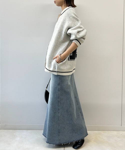 「LOUNGEDRESS」 デニムスカート MEDIUM ブルー レディース_画像3