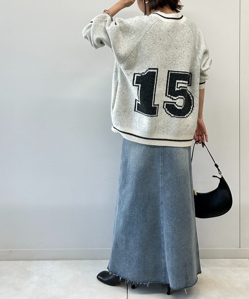 「LOUNGEDRESS」 デニムスカート MEDIUM ブルー レディース_画像4