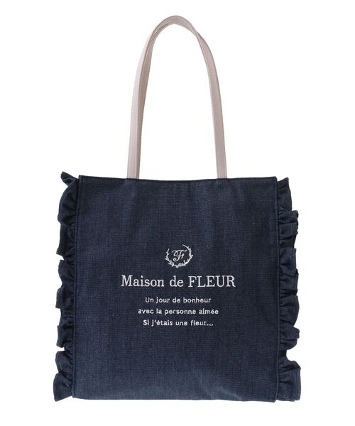 「Maison de FLEUR」 トートバッグ FREE インディゴブルー レディース_画像2
