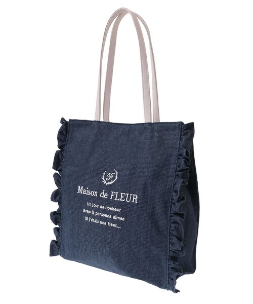 「Maison de FLEUR」 トートバッグ FREE インディゴブルー レディース_画像8