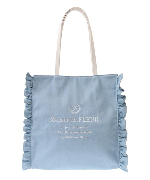 「Maison de FLEUR」 トートバッグ FREE インディゴブルー レディース_画像9