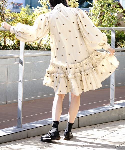 「Sister Jane」 シャツワンピース SMALL ベージュ レディース_画像2