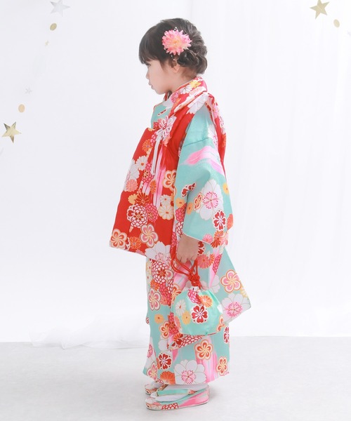 KYOETSU 着物 3歳七五三着物9点セット A キッズ 子供 女の子