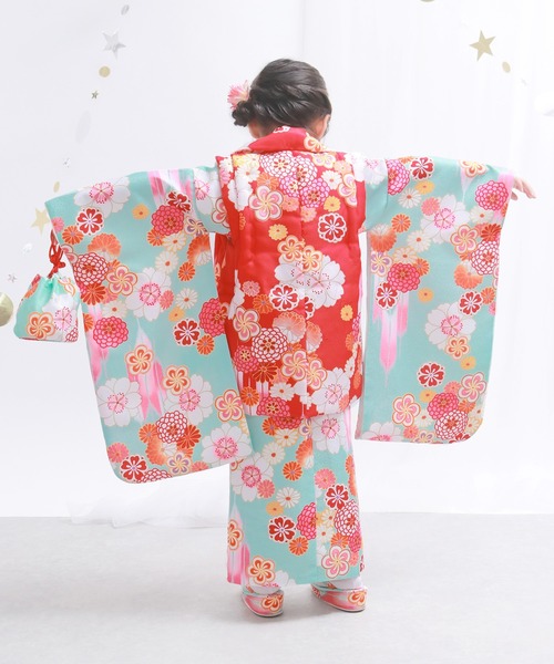 KYOETSU 着物 3歳七五三着物9点セット A キッズ 子供 女の子