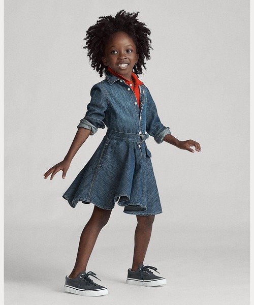 Polo Ralph Lauren Childrenswear ワンピース ベルテッド コットン