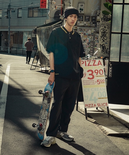 Champion（チャンピオン） ポロシャツ 襟ラインルーズフィット ビッグ