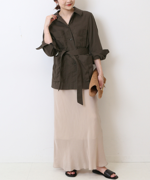 48 割引グレー ベージュ Free レディース Mサイズ相当 大きな割引 ジャケット ミリタリージャケット ピンオックスサファリジャケット コート アウター レディースファッション ファッショングレーベージュfree レディース Mサイズ相当 Europeancubicles Com