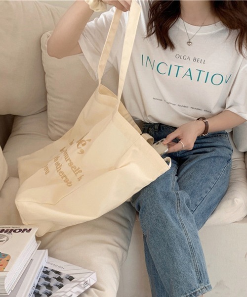 COO+i トートバッグ 刺繍ロゴトートバッグ レディース メンズ