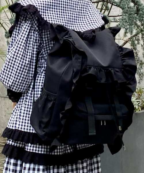 CANDY STRIPPER BELOVED FRILL BACKPACK
