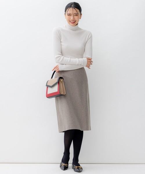 タイトスカート ウール 23区（ニジュウサンク） スカート 「洗える」ウールライクカルゼ