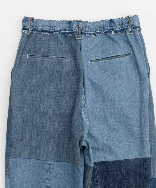 MAISON SPECIAL ジーンズ 「UNISEX」Patchwork Vintage denim One-Tuck 