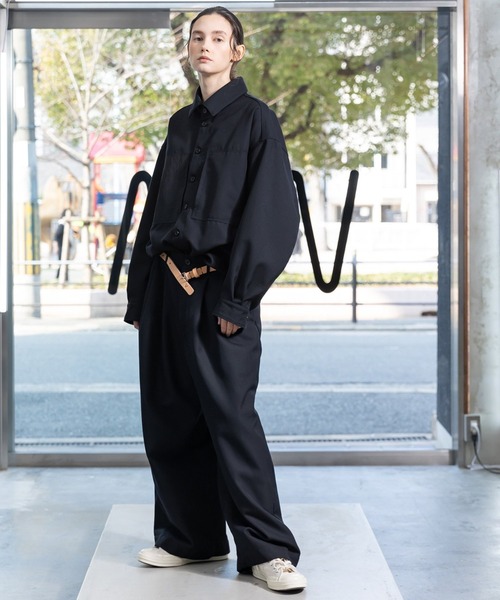 VOAAOV ヴォアーブ　オーバーサイズ 長袖シャツ　comoli VOAAOV シャツ 「VOAAOV 」BISHU WOOL ONI SURGE Oversize Shirt