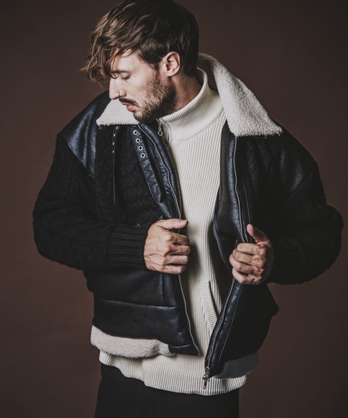 NO ID.（ノーアイディー） ブルゾン アウター 「NO ID.」Changing Knit