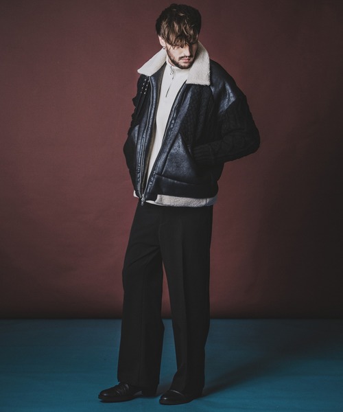 NO ID.（ノーアイディー） ブルゾン アウター 「NO ID.」Changing Knit