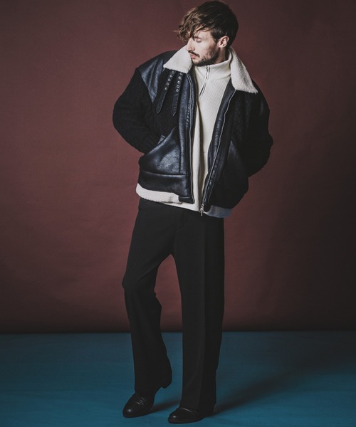 NO ID.（ノーアイディー） ブルゾン アウター 「NO ID.」Changing Knit