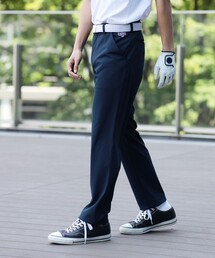 サイズ：XL BEAMS GOLF ビームスゴルフ  ストレッチパンツ 裾ジップ  ネイビー系 [240101427958] ゴルフウェア メンズ ストスト BEAMS GOLF ビームスゴルフ ストレッチパンツ ネイビー系 L