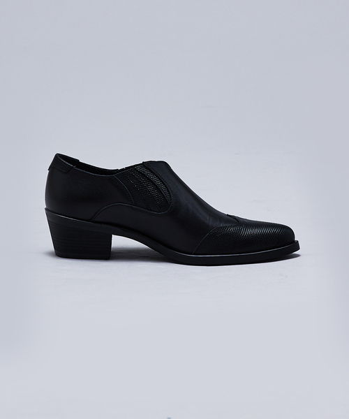 【美品】alfredBANNISTER 40 ハイヒールサイドゴアブーツ 本革 alfredoBANNISTER シューズ 「MADE IN JAPAN」ウエスタン