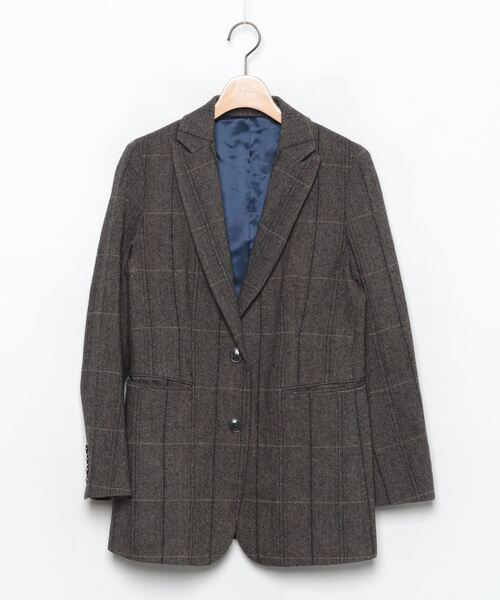 BACCA グレー ダブルブレストジャケット サイズ38 BACCA グレー ダブルブレストジャケット サイズ38 レディース