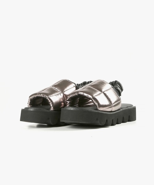ALL BLACK サンダル 厚底パフサンダル レディース : ZOZOTOWN