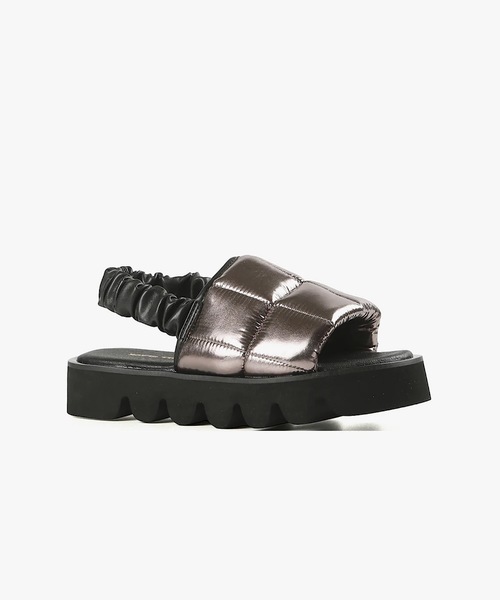 ALL BLACK サンダル 厚底パフサンダル レディース : ZOZOTOWN