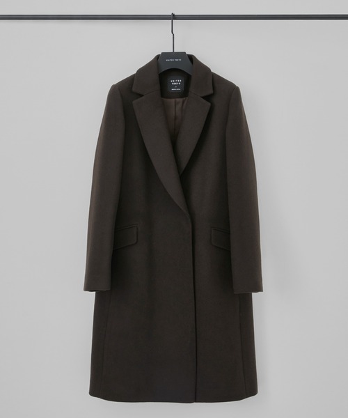 UNITED TOKYO ブラウン チェスターコート サイズ2 UNITED TOKYO ブラウン チェスターコート サイズ2