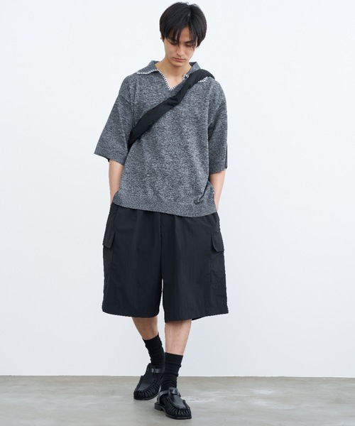 H beauty&youth ナイロンカーゴショーツ H＞ OLMETEX クランキー カーゴ ショーツ