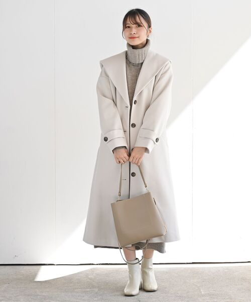 r・p・s（アールピーエス） コート M アイボリー レディース