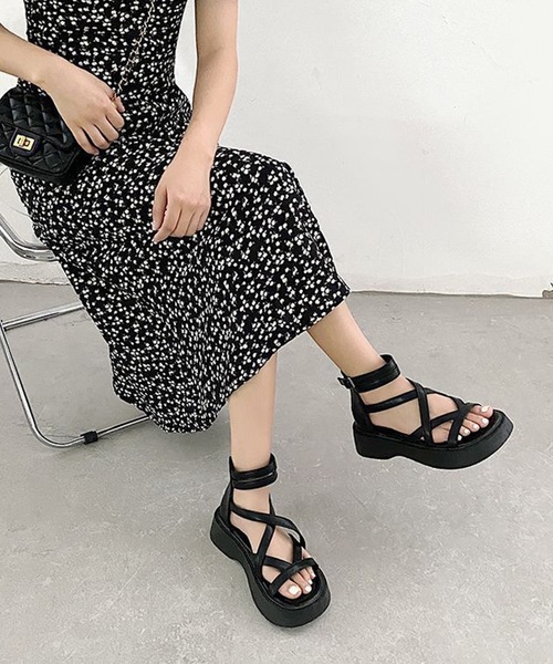 Lace Ladies（レースレディース） 厚底 サンダル ハイカット