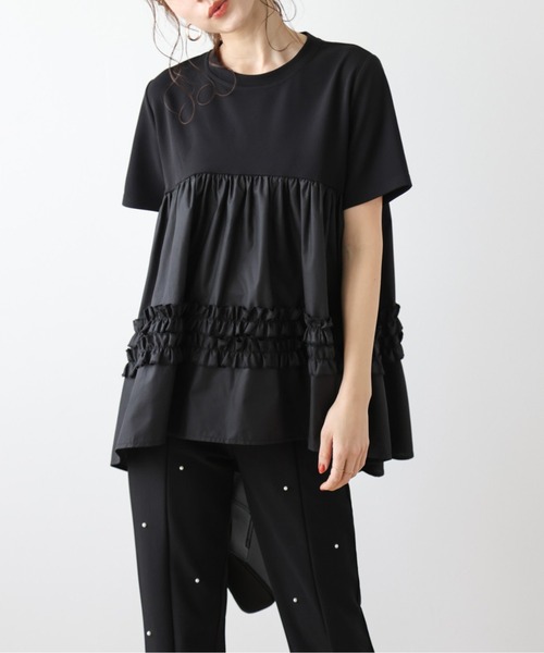 La-gemme（ラジェム） tシャツ 半袖 フレアシルエットトップス