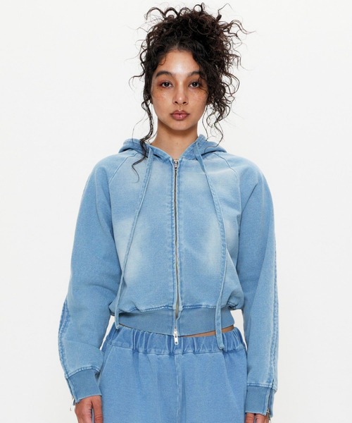 BEEDEN クロップド丈パーカーFree size BEEDEN クロップド丈パーカーFree size