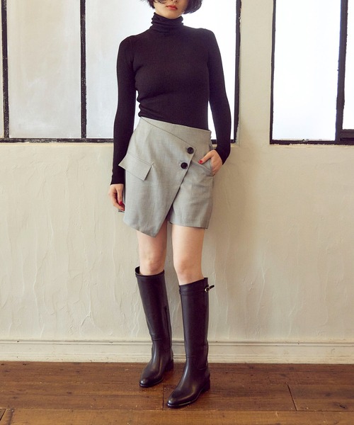 MODE ET JACOMO DICI 　ドレープラウンドロングブーツ MODE ET JACOMO DICI ドレープラウンドロングブーツ