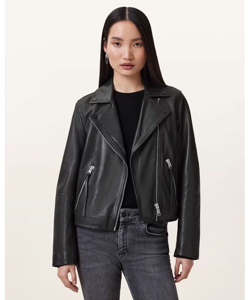 ALLSAINTS レザージャケット ライダース DALBY SLIM FIT LEATHER