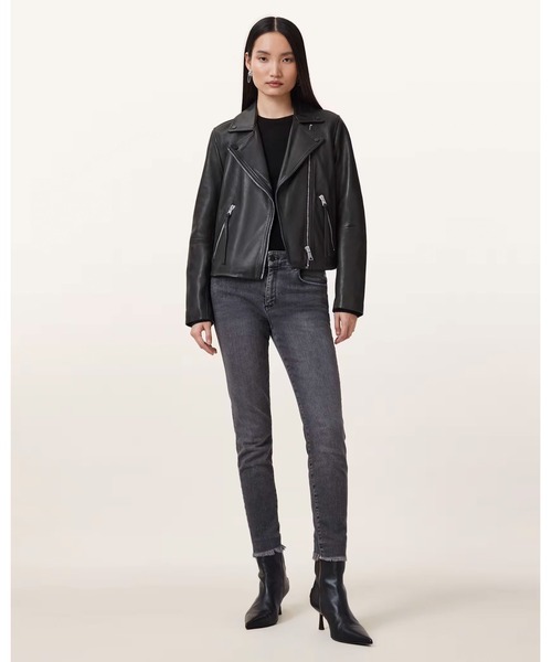ALLSAINTS ブラックレザージャケット S All Saints - S 良品 ALLSAINTS レザージャケット ダブルライダース 黒