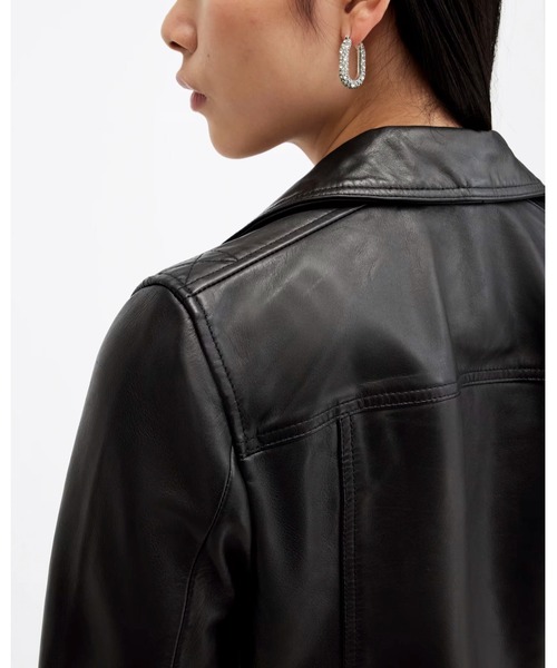 ALL SAINTS ラムレザー ダブルライダースジャケット S All Saints - S 良品 ALLSAINTS レザージャケット ダブルライダース 黒