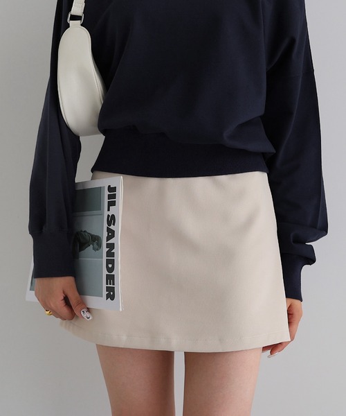 スカート レイヤードミニスカートパンツキュロット レディース 