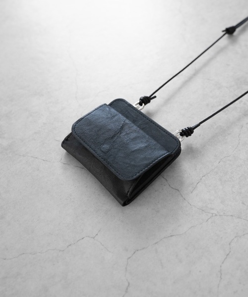 財布 「SENTI」Dyneema Leather NECKWALLET / ダイニーマレザーネックウォレット / 3030 メンズ レディース