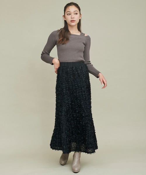 31 Sons de mode スカート フェザーフラワーチュールスカート