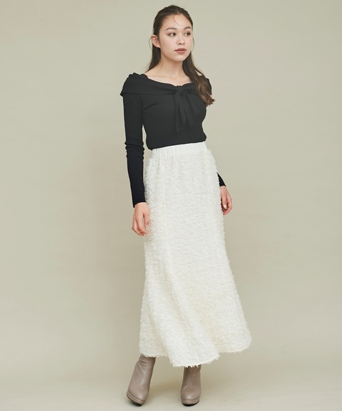 31 Sons de mode スカート フェザーフラワーチュールスカート