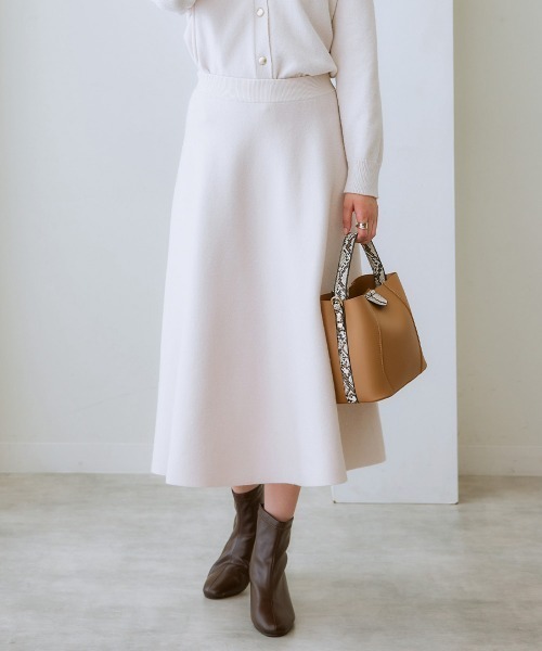 7days Life Styling スカート フレアニットスカート（毛玉になりにくい