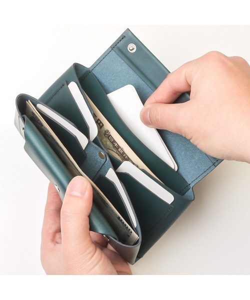 REVEL レザー長財布 グリーンハウス L.WALLET BLUE｜『REVEL』公式通販