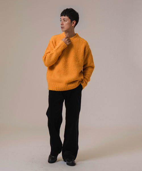 セーター ニット LA BOUCLE (ラブークル) ALPAFUR PILE JQ V/N ニット 
