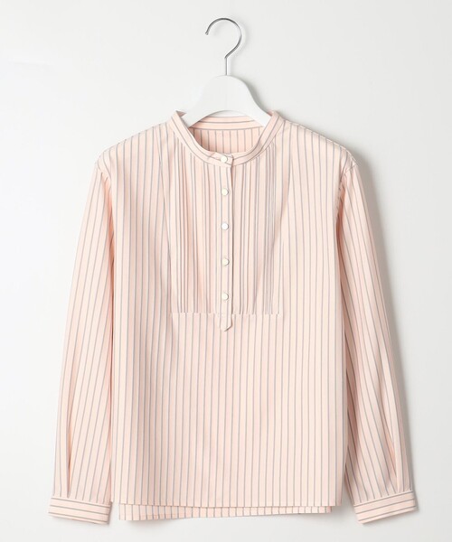 tシャツ ストライプジャージー ピンタック カットソー レディース tシャツ ストライプジャージー ピンタック カットソー