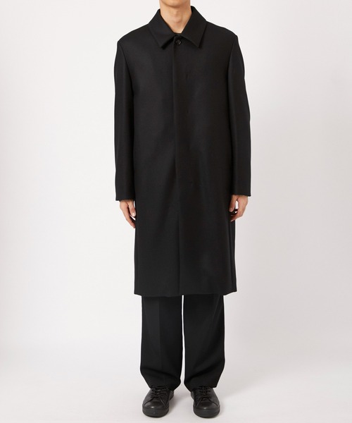 ATTACHMENT  ステンカラーコート　ブラック ATTACHMENT ステンカラーコート コート 「別注」 SOUTIEN COLLAR