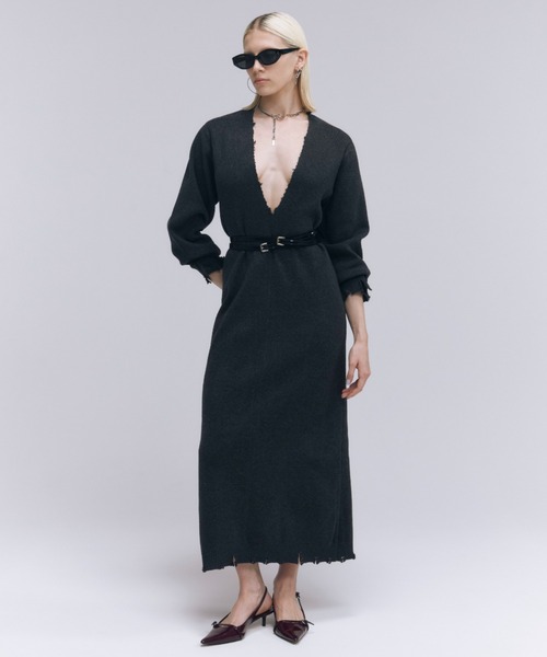JOIEVE moon puffワンピース 新品タグ付 JOIEVE ジョエブ moon puff ワンピース マキシ 青