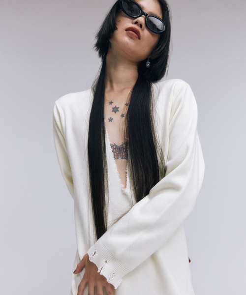 josemoon ニットワンピース JOSE MOON ワンピース DEEP V KNIT DRESS/ディープブイニット