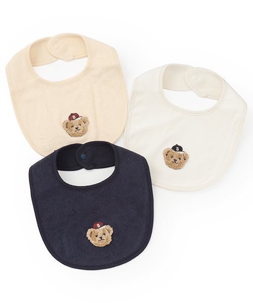 petit main スタイ よだれかけ クマアップリケスタイ : ZOZOTOWN Yahoo