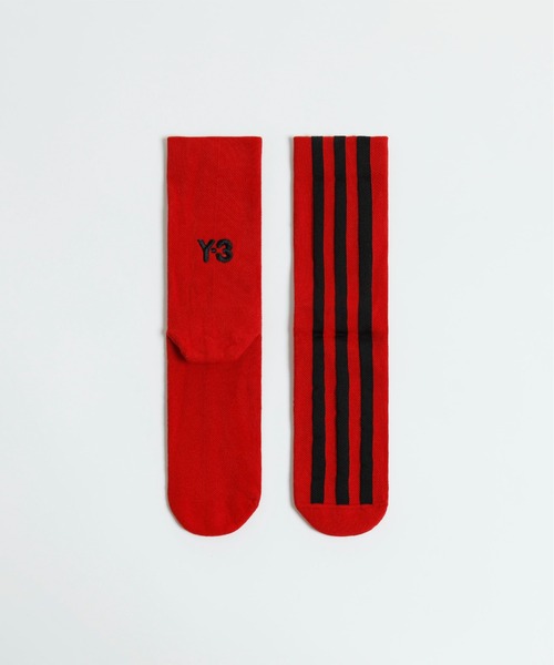 国内発送☆Y-3 ロゴソックス ユニセックス Y-3 STRP SOCK Y-3│Y-3 ワイスリー