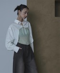 ブラウス シャツ フロントリボンシャツボレロ ...の詳細画像4